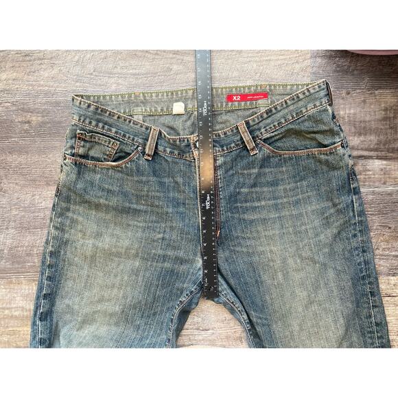 X2 Denim Laboratory Jeans Mens 38x30 VNTG Y2K Express Normcore Loose Straight - Picture 9 of 12